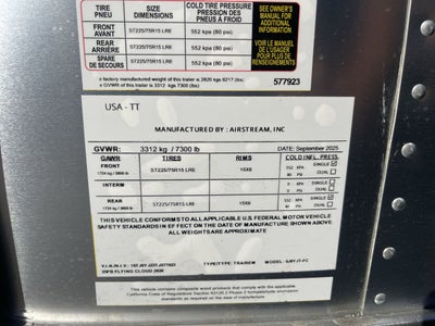 2026 Airstream 25FBQ Base